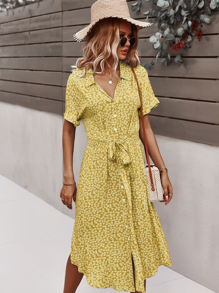 Long Sleeve Floral Dress