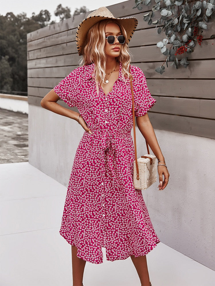 Long Sleeve Floral Dress