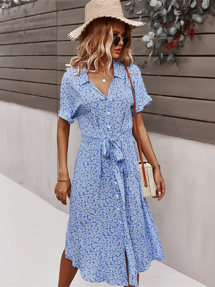 Long Sleeve Floral Dress