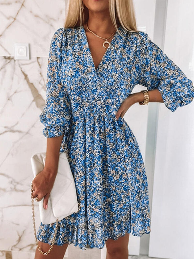 Mini Dresses Vintage floral style