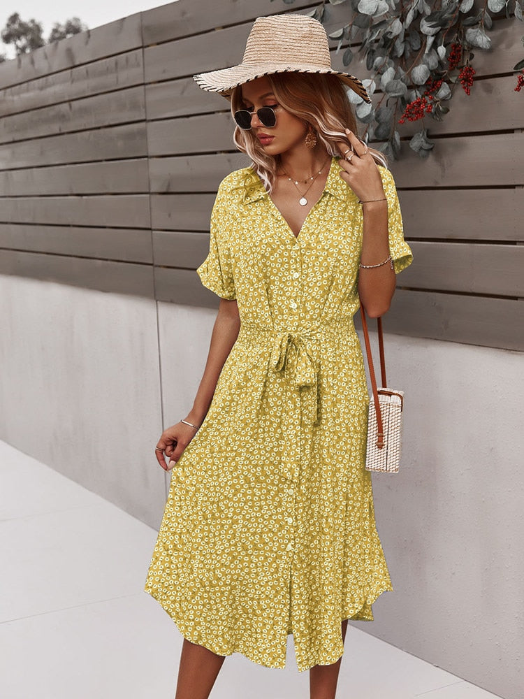 Long Sleeve Floral Dress