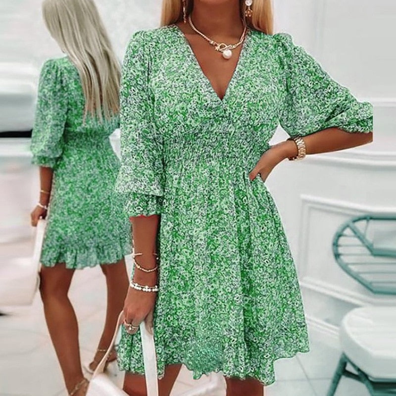 Mini Dresses Vintage floral style