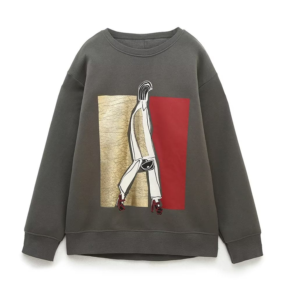 Sweatshirt Loose Fleece