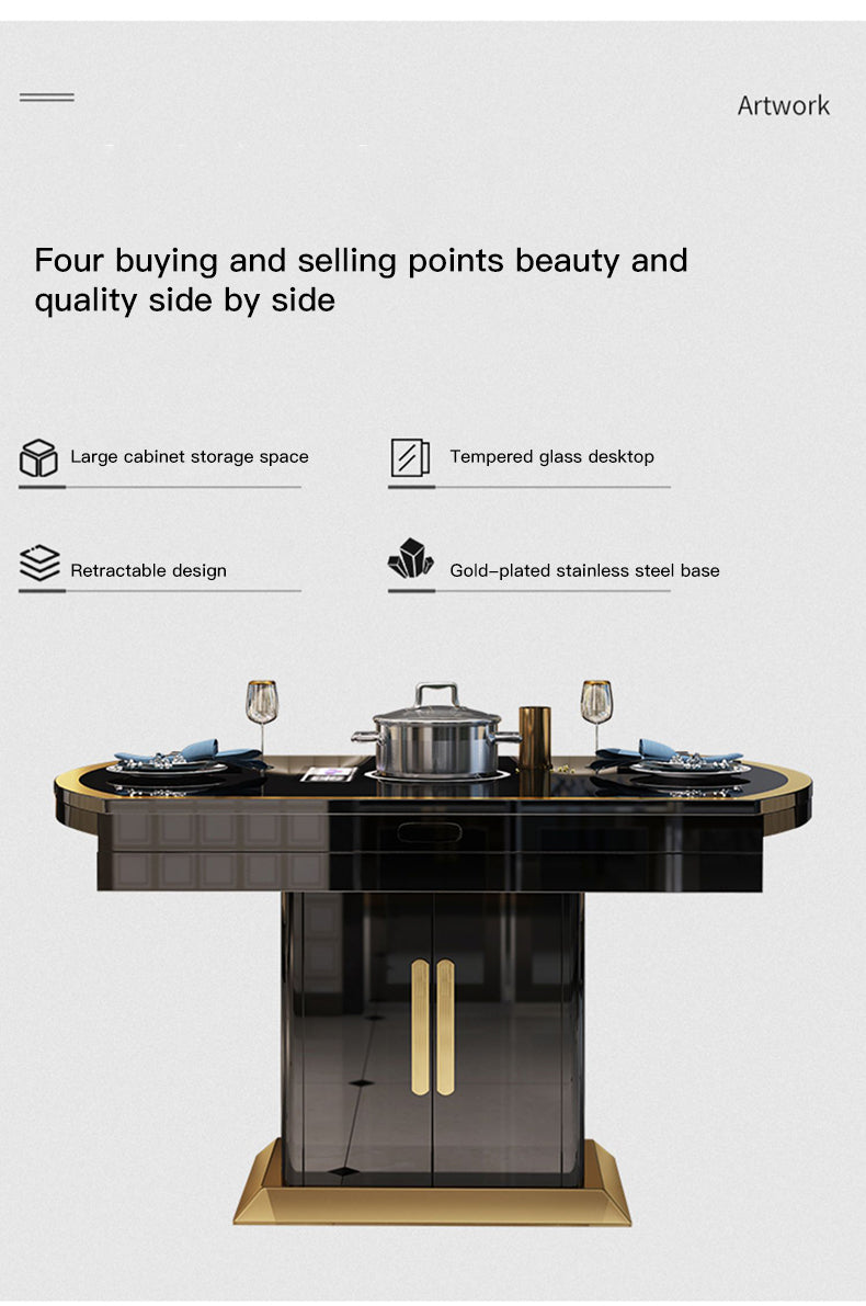 Round modern cooking Table