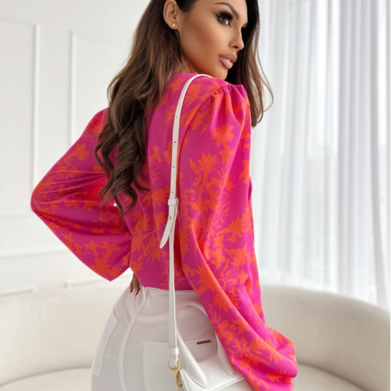 Elegant V-neck Blouse