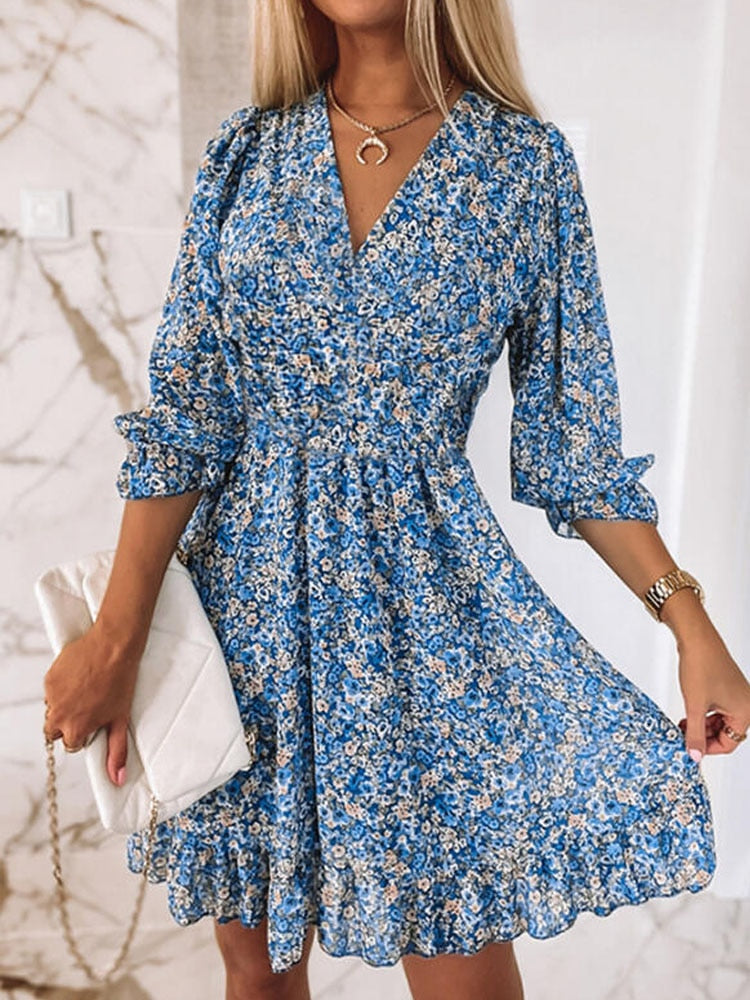 Mini Dresses Vintage floral style