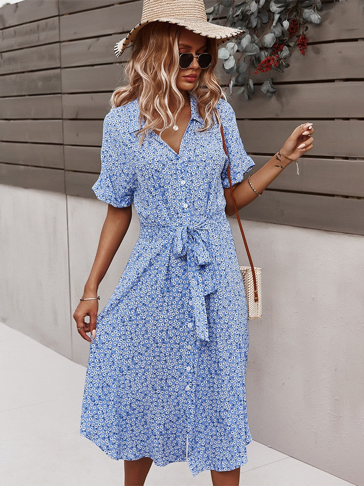 Long Sleeve Floral Dress