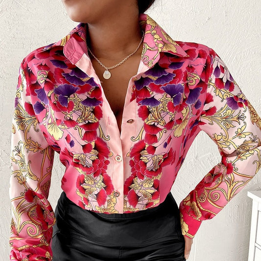 V-Neck Floral blouses